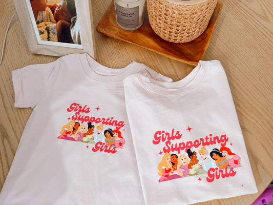 Girls Support Girls Princess Kids T-shirt